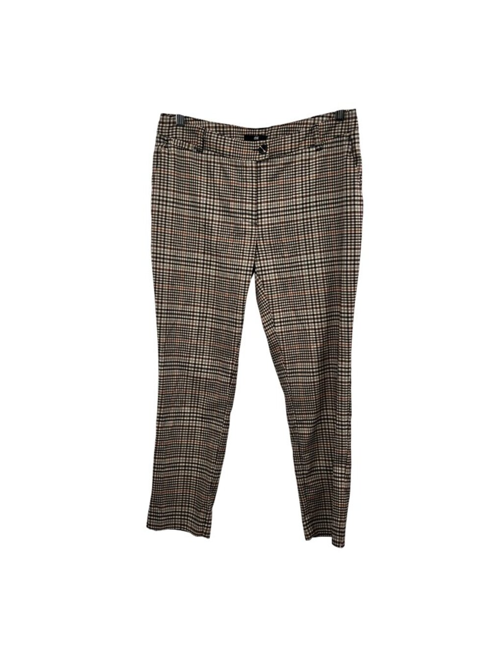 H&M Women Checkered Ankle Dress Pants Multicolor Size 8 Pockets